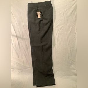 NWT - Dress Barn Synthetic Blend Windowpane Plaid Trousers Size 4